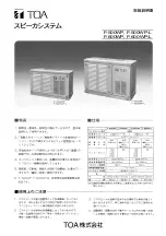 Предварительный просмотр 3 страницы Toa F-500WP Instruction Manual