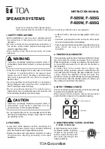 Preview for 1 page of Toa F-505W Instruction Manual