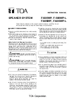 Preview for 1 page of Toa F-505WP Instruction Manual