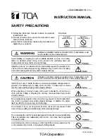 Предварительный просмотр 3 страницы Toa HLS38UL2-8 Specifications