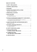 Preview for 2 page of Toa HX-7B Operating Instructions Manual