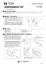 Preview for 1 page of Toa HY-38S Instruction Manual