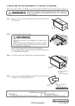 Предварительный просмотр 4 страницы Toa HY-UH08 Installation Manual