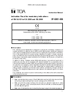 Toa IP-EN1-EB Instruction Manual preview