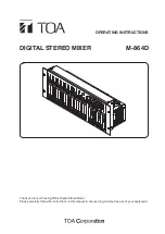 Preview for 1 page of Toa M-864D Operating Instructions Manual