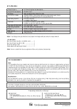 Preview for 60 page of Toa M-864D Operating Instructions Manual