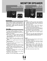 Предварительный просмотр 1 страницы Toa ME-120 Specification Sheet