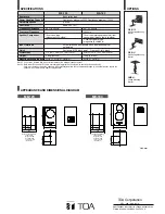 Предварительный просмотр 4 страницы Toa ME-120 Specification Sheet