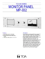 Toa MP-932 Specifications preview