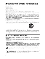 Preview for 2 page of Toa MX-113-AS Instruction Manual