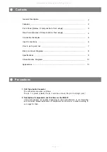 Preview for 2 page of Toa MX-601 Operating Instructions Manual