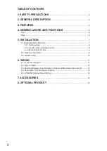 Preview for 2 page of Toa N-8000RS Installation Manual