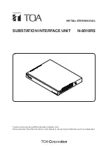 Preview for 1 page of Toa N-8010RS Installation Manual