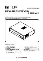 Preview for 1 page of Toa P-3248D-AS 1 Instruction Manual