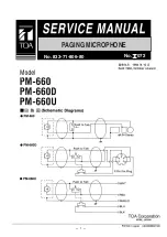 Предварительный просмотр 1 страницы Toa PM-660U Service Manual