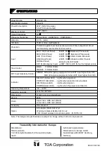 Preview for 12 page of Toa SA-112 CE Operation Manual