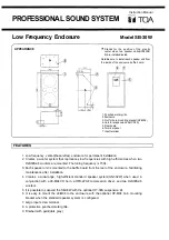 Toa SB-30W Instruction Manual preview