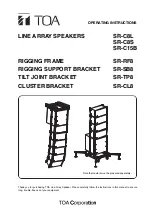 Предварительный просмотр 1 страницы Toa SR-C15B Operating Instructions Manual