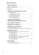 Предварительный просмотр 2 страницы Toa SR-PB5 Operating Instructions Manual