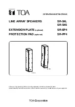 Toa SR-S4L Operating Instructions Manual preview