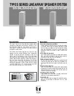 Preview for 1 page of Toa SR-S4L Specifications