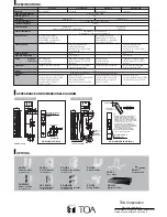 Preview for 4 page of Toa SR-S4L Specifications