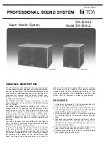 Preview for 1 page of Toa SW-38S-UL Instruction Manual