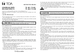 Toa TS-801 Instruction Manual preview