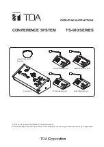 Preview for 1 page of Toa TS-802 Operating Instructions Manual