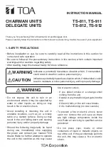 Toa TS-811 Instruction Manua preview