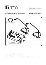 Preview for 1 page of Toa TS-820 Series Instruction Manual