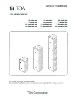 Предварительный просмотр 1 страницы Toa TZ-206B AS Instruction Manual