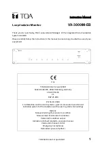 Toa VX-3000IM-EB Instruction Manual preview