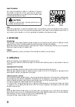 Preview for 8 page of Toa W-906A Operating Instructions Manual