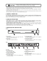 Preview for 2 page of Toa WD-4800 Instruction Manual