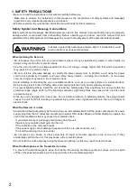 Preview for 2 page of Toa WM-422 Operating Instructions Manual