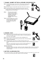 Preview for 10 page of Toa WM-422 Operating Instructions Manual