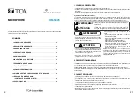 Предварительный просмотр 11 страницы Toa WM-5325 Operating Instructions Manual