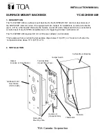 Toa YC-832HSW AM Installation Manual preview