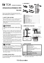 Предварительный просмотр 1 страницы Toa YS-31W Instruction Manual