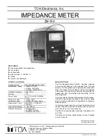 Preview for 1 page of Toa ZM-104 Specifications