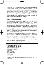 Preview for 26 page of Toastess Elegance TO-720C Instruction Booklet