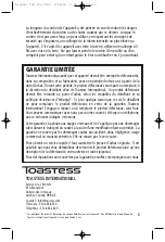 Preview for 6 page of Toastess Nite Lite Instruction Booklet