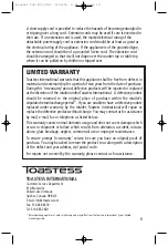 Preview for 12 page of Toastess Nite Lite Instruction Booklet