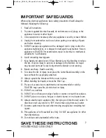 Preview for 2 page of Toastess TBL634 Instruction Booklet