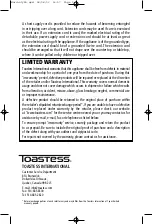 Предварительный просмотр 9 страницы Toastess THP-11S Instruction Booklet