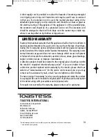 Preview for 14 page of Toastess TSC-310 Instruction Booklet