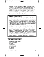 Preview for 10 page of Toastess TT-513 Instruction Booklet