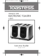 Toastess TT718 Instruction Booklet preview
