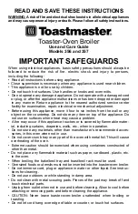 Preview for 1 page of Toastmaster 356 Use And Care Manual